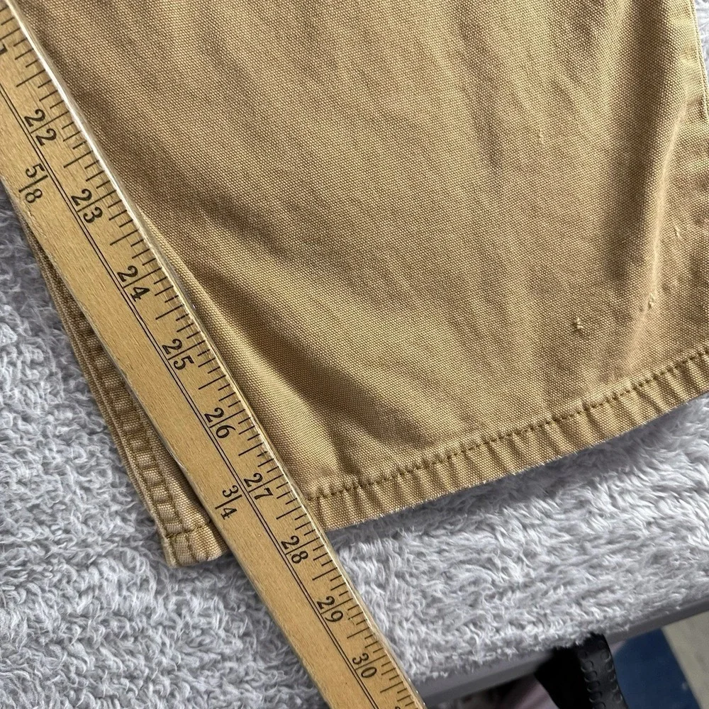 Carharrt Canvas Utility Pants Mens 46x30 (Fits 44x28) Relaxed Fit Brown Distress